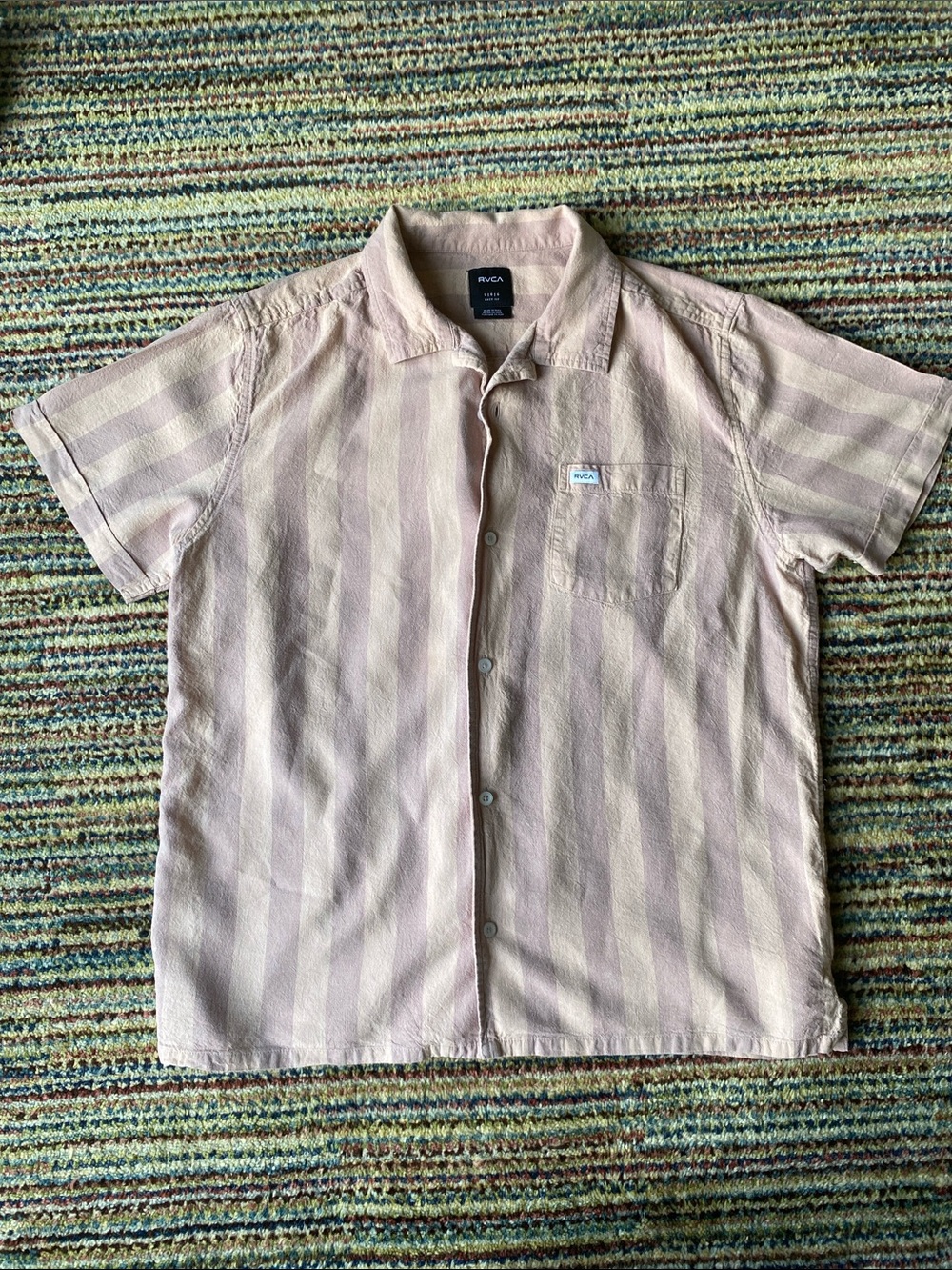 RVCA striped button down